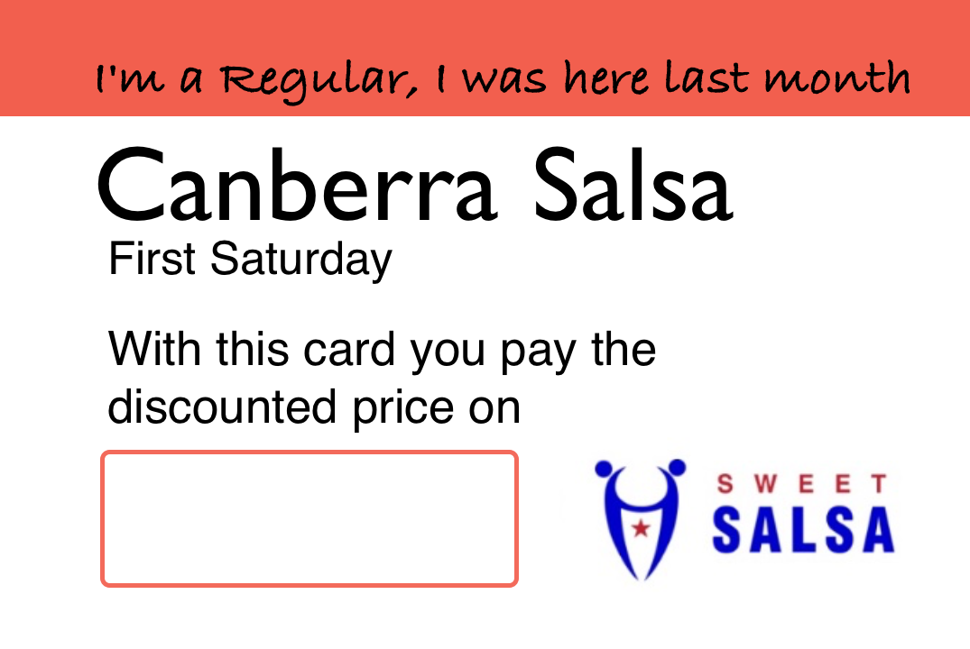 Canberra salsa discount card