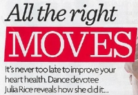 Julia appears in a magazine ad