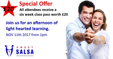 Learn to salsa on November 11th 2017