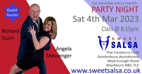 Salsa class by Richard and Angela