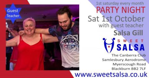 Salsa Gill teaches a salsa class Salsa Gill teaches a salsa class