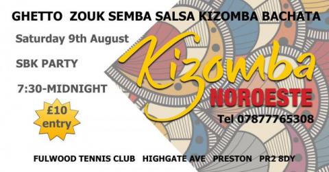 Salsa Bachata Kizomba event Fulwood Preston August 9th 2025 Salsa Bachata Kizomba event Fulwood Preston August 9th 2025