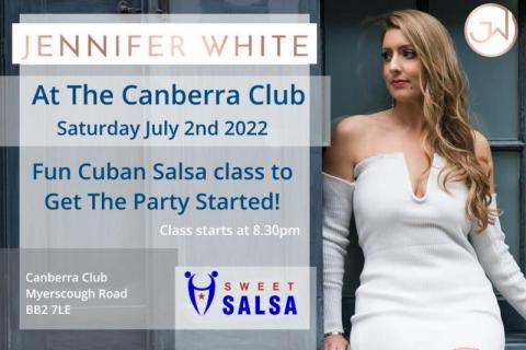 Jennifer White salsa class at 8.30pm Jennifer White salsa class at 8.30pm