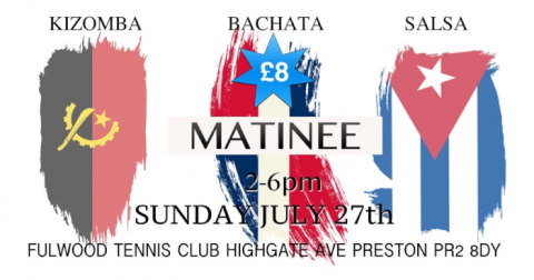 Sunday afternoon dance social - salsa, kizomba, bachata