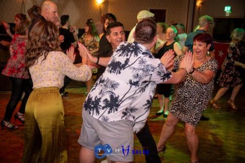 Salsa dancing at the Canberra Club Salsa dancing at the Canberra Club