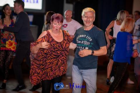 Julia and Steve dancing at The Canberra salsa party Julia and Steve dancing at The Canberra salsa party