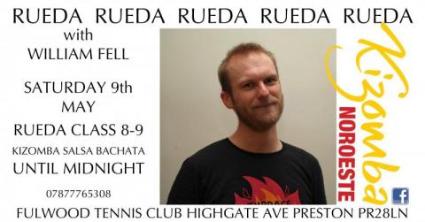 Salsa party flyer - Abi, May 9th 2026