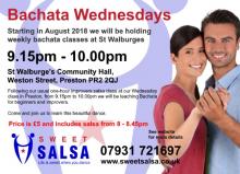 Bachata class Wednesdays in Preston