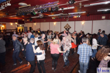 Happy people dancing salsa