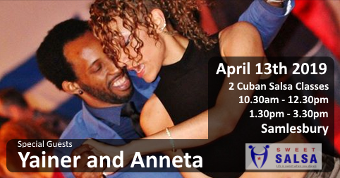 Yainer and Anneta Cuban Salsa Dancers
